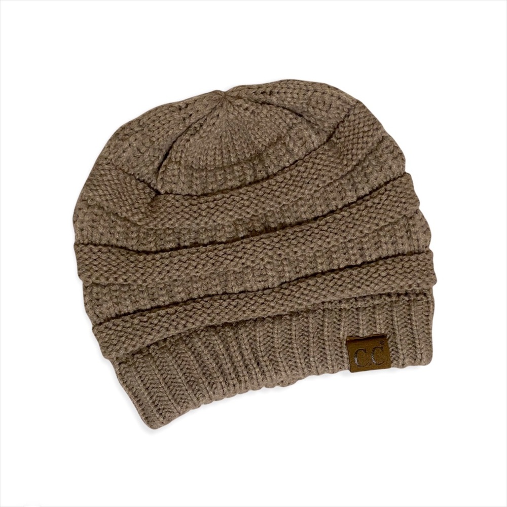 NWOT C.C Tan Knit Beanie